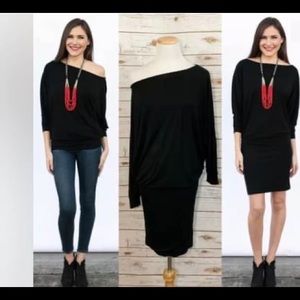 Evy’s Tree Ruth Dress classic black slouch dress XS 2/4